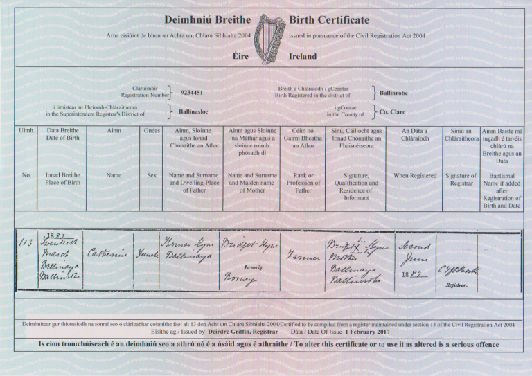 Long Short Birth Certificates? What is the difference? Civil